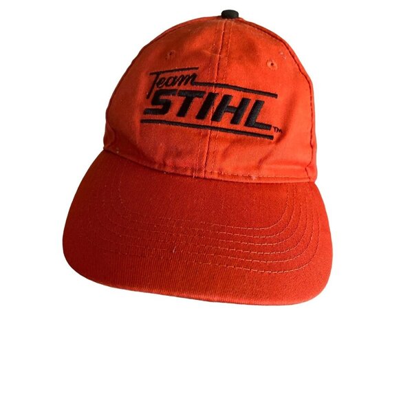 Team Stihl Orange Racing Hat Cap Adjustable - Picture 1 of 6